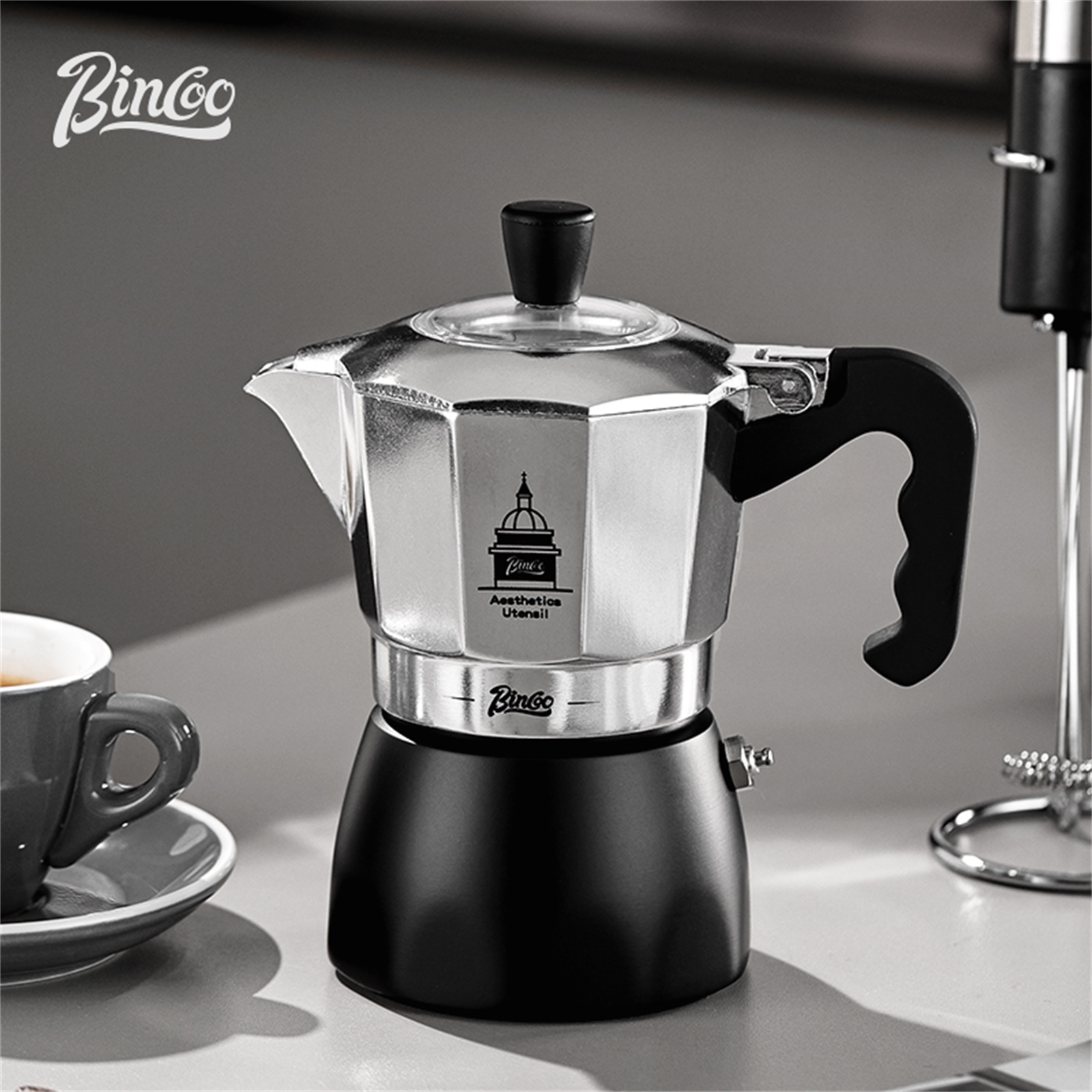 BINCOO วาล์วคู่ Moka Pot,Espre - Coffee Equipment Set บทวิจารณ์และราคา