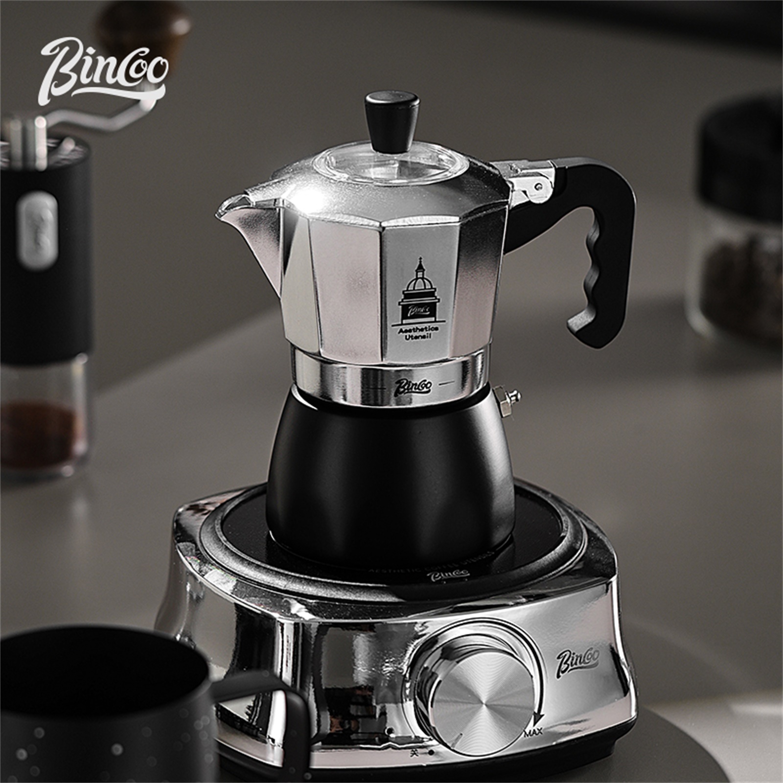 BINCOO วาล์วคู่ Moka Pot,Espre - Coffee Equipment Set บทวิจารณ์และราคา